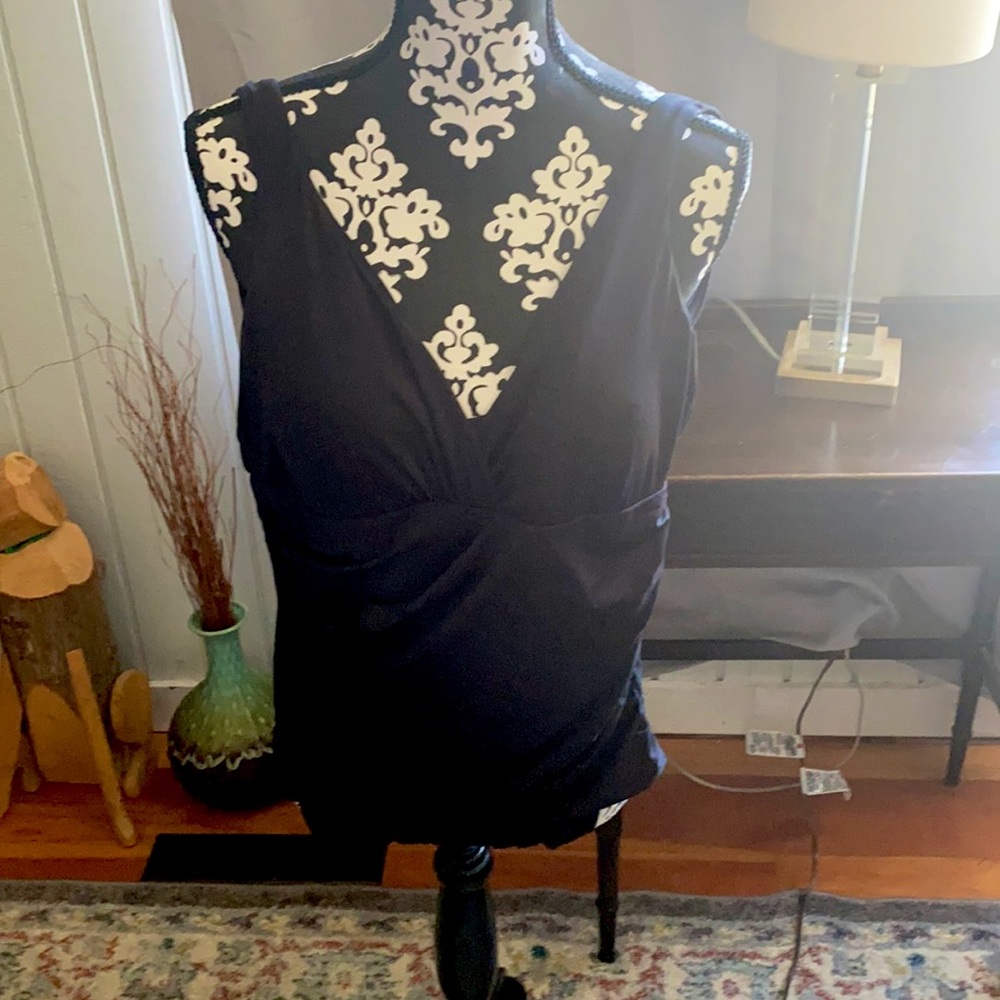 Black one piece bathing suit sz 14